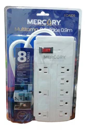 🔌 Multitoma Mercury de 8 Salidas – Seguridad y Comodidad