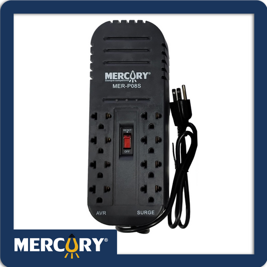 Regulador Automático de Voltaje 1000W 8 Tomas Mercury