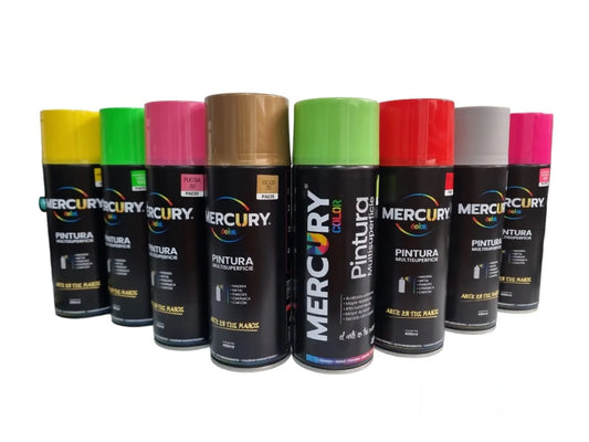 Aerosoles Decorativos Mercury 400ml — Colores Varios