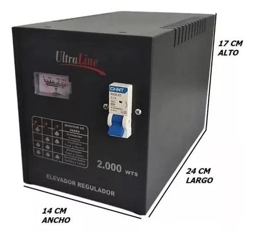 ⚡ Elevador Estabilizador Ultraline 2000W - Protección Superior para tus Equipos